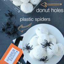 Fun Halloween Food Spider Egg Donuts