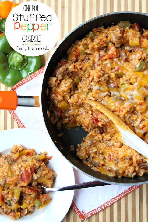 One Pot Stuffed Pepper Casserole