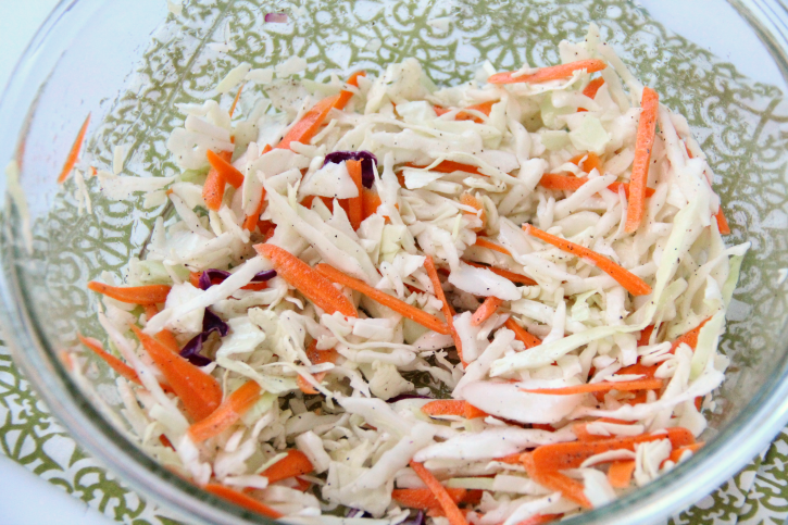 Sweet Slaw in a glass bowl