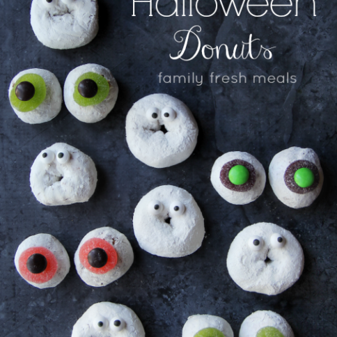 Spooky Fun Halloween Donuts - - FamilyFreshMeals.com - Fun for Halloween Breakfast or Dessert!