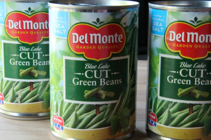 3 cans of green beans