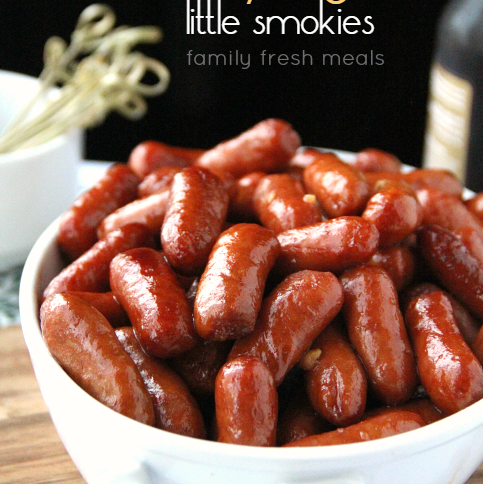 Crockpot Honey Garlic Little Smokies - FamilyFreshMeals.com ---