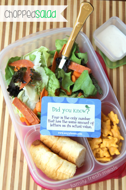 chopped salad packed in a plastic lunchbox