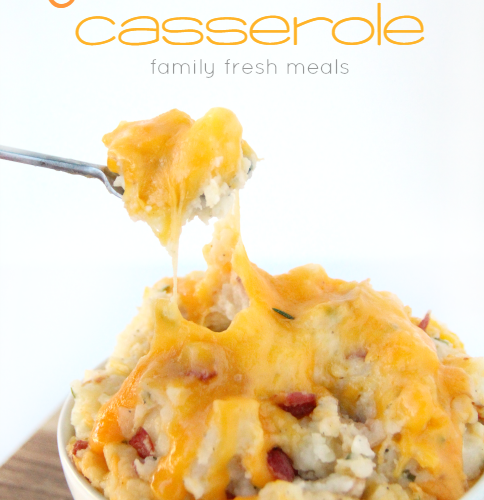 Easy Twice Baked Potato Casserole - familyfreshmeals.com --