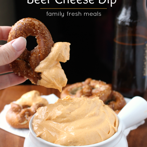 Pub Style Beer Cheese Dip -- FamilyFreshMeals.com -