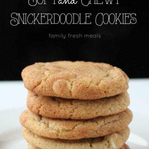 Soft and Chewy Double Chip Snickerdoodle Cookies --- familyfreshmeals.com --- best recipe ever!