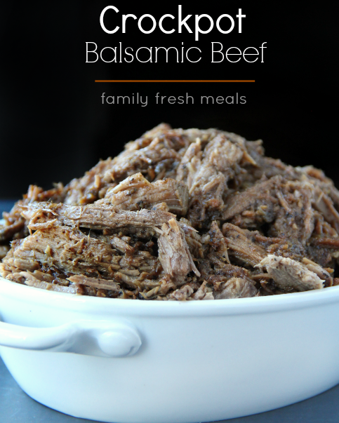 Easy Crockpot Balsamic Beef Recipe - Family Fresh Meals recipe