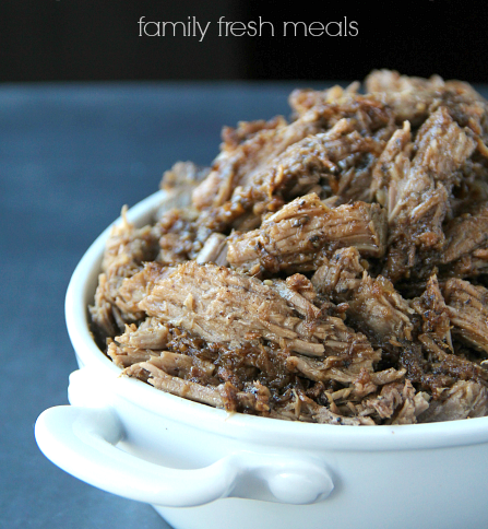 Easy Crockpot Balsamic Beef Recipe - FamilyFreshMeals.com