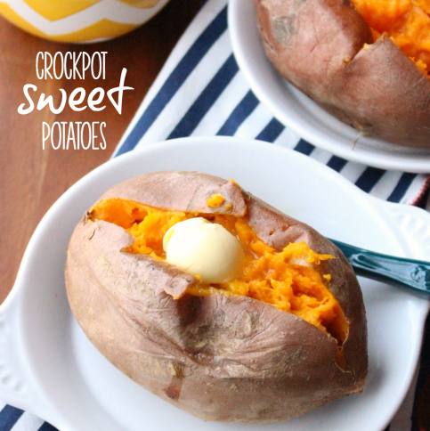 How to make Crockpot Sweet Potatoes - FamilyFreshMeals.com ---