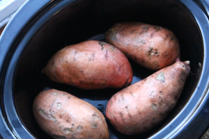 Sweet Potatoes in a slow cooker