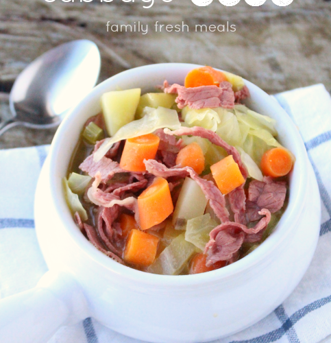 Corned Beef and Cabbage Soup - Great way to use up corned beef leftovers! -- FamilyFreshMeals.com --