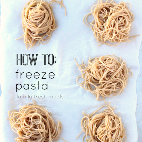 How To Freeze Pasta Portions - FamilyFreshMeals.com -