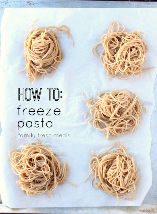 How To Freeze Pasta Portions