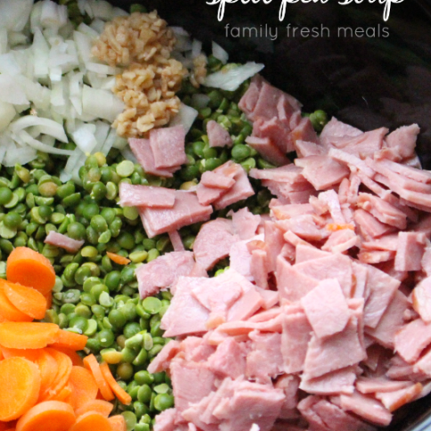 Crockpot Slit Pea Soup -- FamilyFreshMeals.com ----