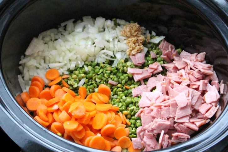 Crockpot Split Pea Soup - Step 1 - Family Fresh Meals -