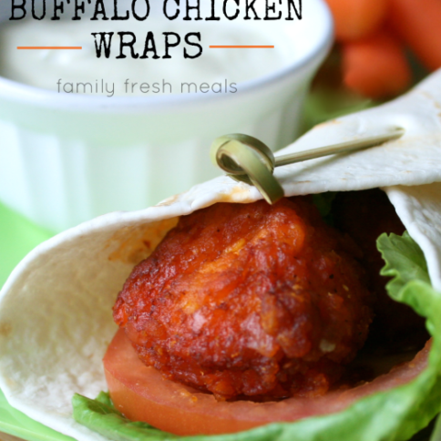 Easy Buffalo Chicken Wraps _ FamilyFreshMeals.com -