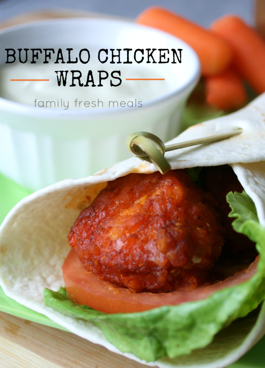 Easy Buffalo Chicken Wraps