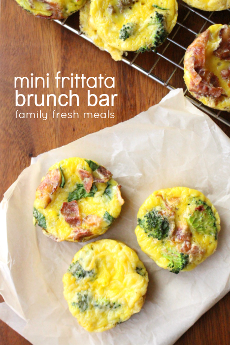 mini frittatas on a piece of parchment paper