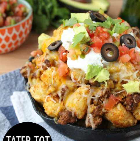 Tater Tot Nachos - FamilyFreshMeals.com -