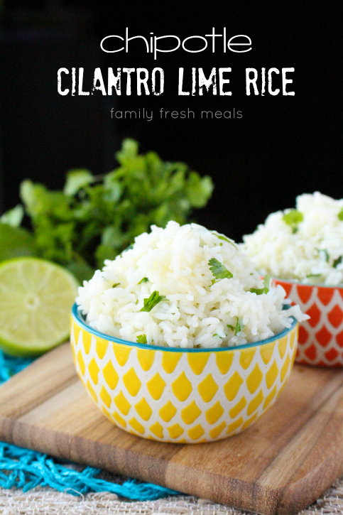 copy cate chipotle cilantro lime rice in two small bowls