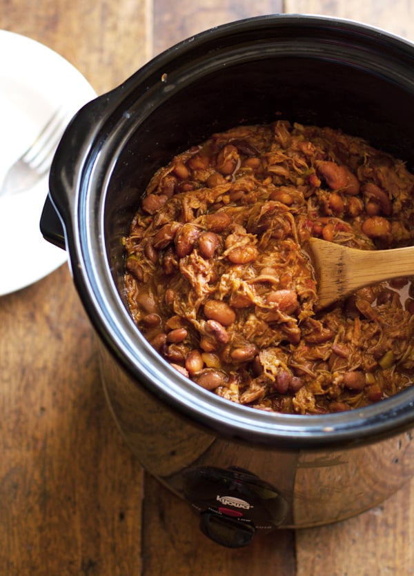 Chalupas in a slow cooker