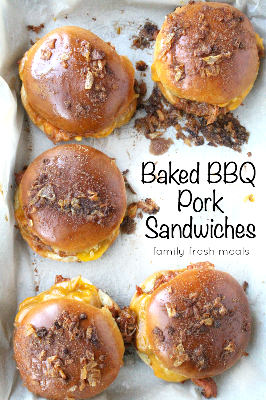 Baked BBQ Pork Sandwiches 