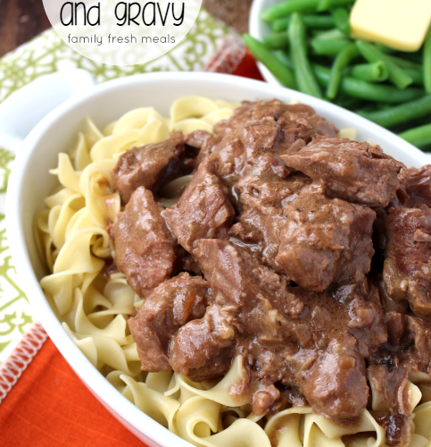 Easy Crockpot Beef Tips With Gravy Family Fresh Meals
