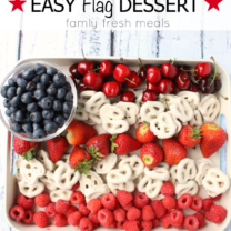 Easy Flag Fruit Dessert