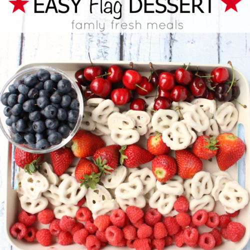 Easy Flag Fruit Dessert - Family Fresh Meals