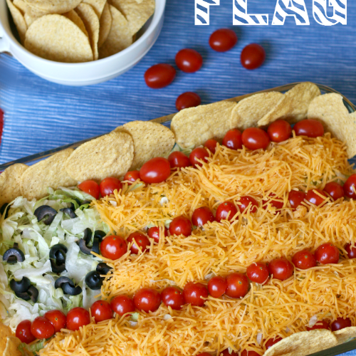 Easy Taco Salad Flag - Fun July 4th Food Ideas - Family Fresh Meals