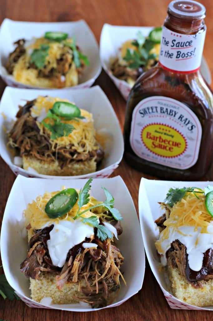Sweet Baby Ray's Pulled Pork Chow Downs in little containers