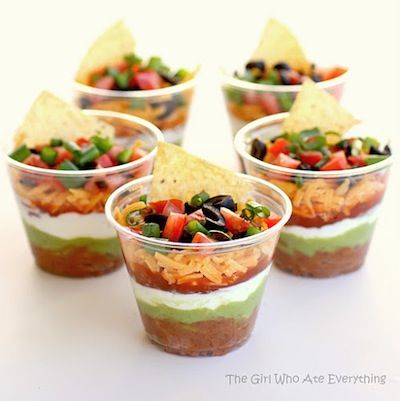 5 taco cups on a table