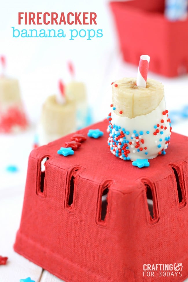 BANANA POPS for 4th of July