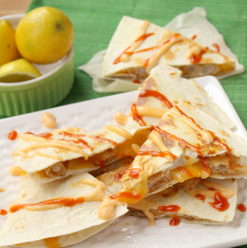 Firecracker Shrimp Quesadillas - FamilyFreshMeals.com
