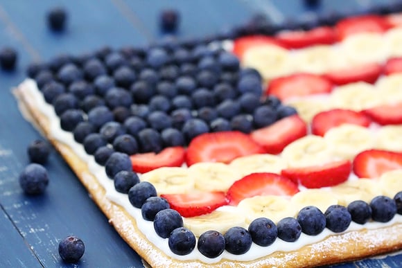 Fruit Flag Pizza 