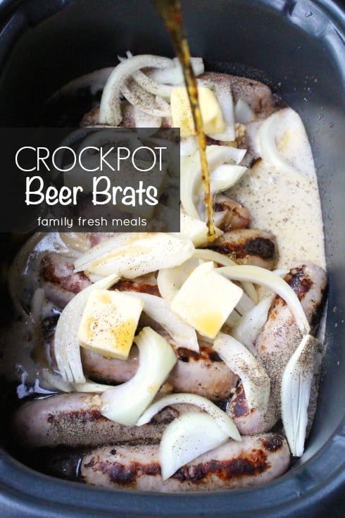 Slow Cooker Beer Brats - Tornadough Alli