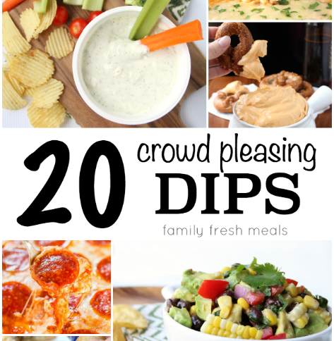 20 Crowd Pleasing Dip Recipes --- Family Fresh Meals -