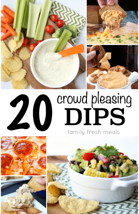 20 Crowd Pleasing Dip Recipes --- Family Fresh Meals -
