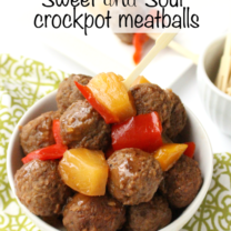 Sweet and Sour Crockpot Meatballs