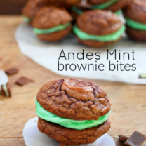 Andes Mint Brownie Bites