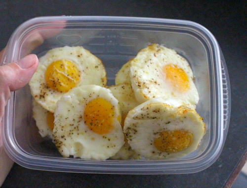 Oven Baked Egg Bites - Store in a container