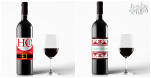 Free Printable Holiday Wine Labels - Family Fresh Meals