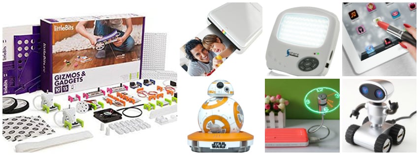 Collage image showing gift ideas