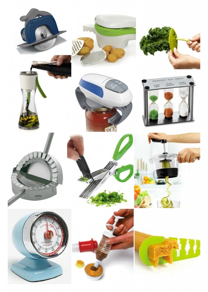 Collage image of kitchen gadgets