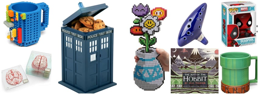 Collage image showing gift ideas