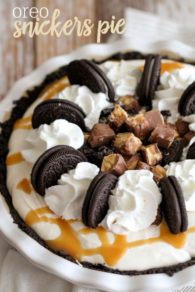 oreo snickers pie 