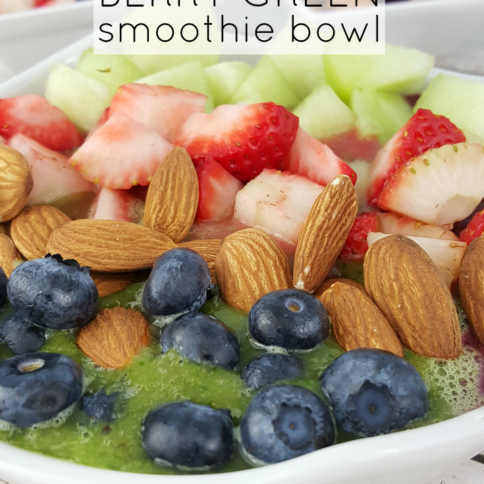 Berry Green Smoothie Bowl - FamilyFreshMeals.com -