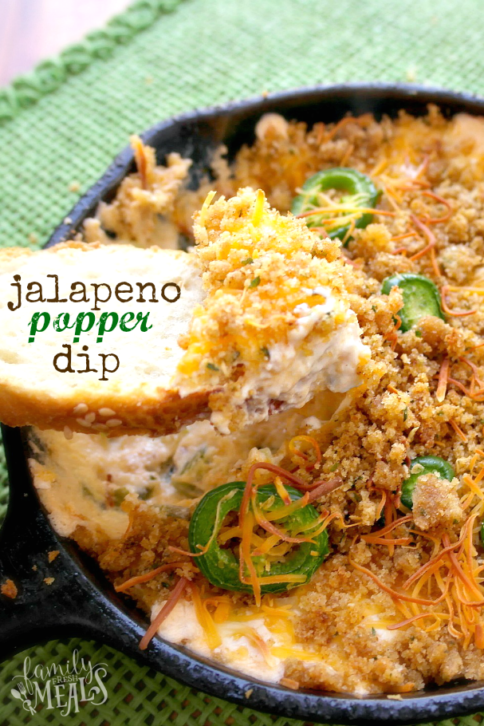 Easy Jalapeno Popper Dip - FamilyFreshMeals.com -
