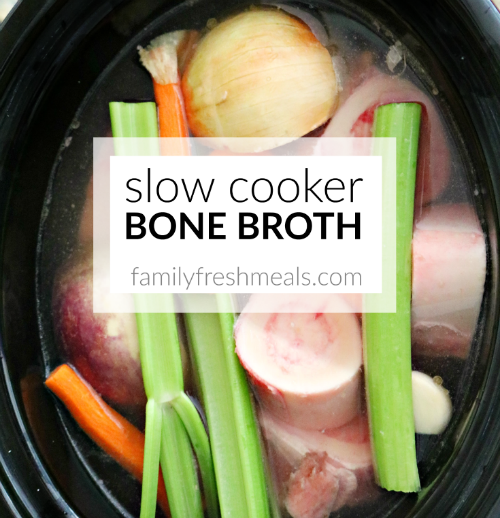  Keto bone broth ingredients in a crockpot