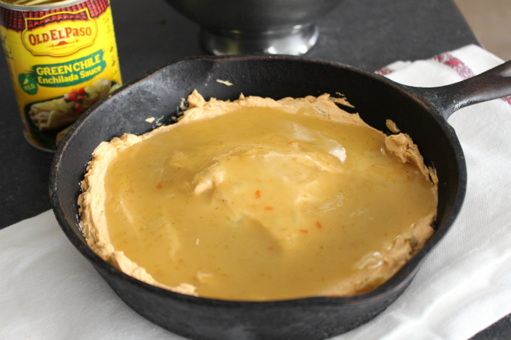 dip in cast iron pan